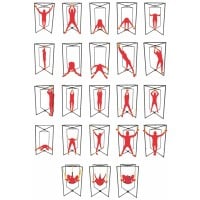 Sada kovového rámu a koženého slingu Mr Sling strieborno-modrá