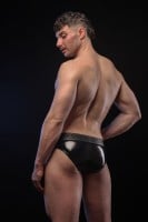 Slipy Sukrew Wet Look Classic Brief Fetish Black