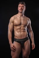 Slipy Sukrew Wet Look V Brief Fetish Black