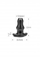 Perfect Fit Double Tunnel Plug M Black