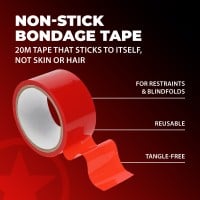 Bondage páska Ouch! PVC Non-Stick Tape červená