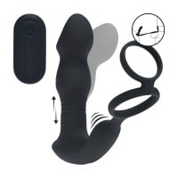 Vibrační stimulátor prostaty Levelz Remote Controlled Prostate Stimulator With Cock Ring