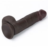 Realistické dildo Lovetoy Sliding Skin Pro II 8″ čierne