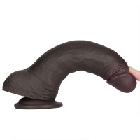 Realistické dildo Lovetoy Sliding Skin Pro II 8.5″ čierne