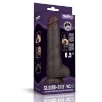 Realistické dildo Lovetoy Sliding Skin Pro II 8.5″ čierne