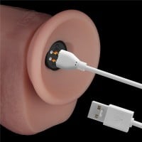 Lovetoy Vibrating Sliding Skin Pro II Dual Layer Silicone Dong 8″