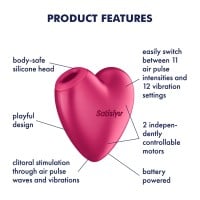 Stimulátor klitorisu Satisfyer Cutie Heart Battery Series