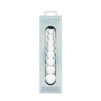 Sklenené dildo Clarity Elysian Pearls