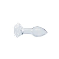 Clarity Utopian Bloom Glass Butt Plug