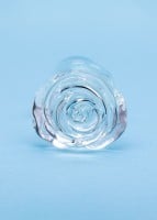 Sklenený análny kolík Clarity Utopian Bloom