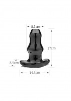 Perfect Fit Double Tunnel Plug XL Black