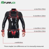 Furrjoi Harness Set with Crotch Black-Blue