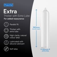 Pasante Extra Condoms 144 Pack