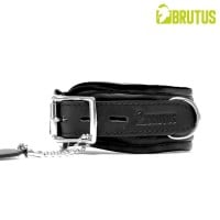 Brutus Leather Collar Black
