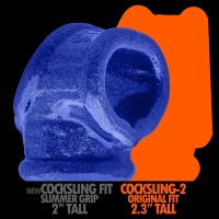 Erekční kroužek Oxballs Cocksling Fit modrý