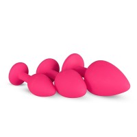 Sada análnych šperkov EasyToys Diamond Plug Set ružová