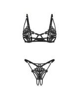 Set erotickej bielizne Obsessive Luise Sublim čierny
