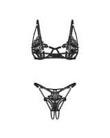 Set erotickej bielizne Obsessive Luise Sublim čierny