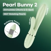 Rabbit vibrátor Satisfyer Pearl Bunny 2 Grey Green