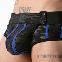 Jocksy Locker Gear LK0140 Full Military Access Jock Brief modré