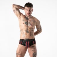 Locker Gear LK0140 Full Military Access Jock Brief Red