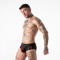 Jocksy Locker Gear LK0140 Full Military Access Jock Brief červené