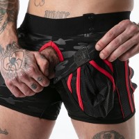 Boxerky Locker Gear LK0141 Full Military Access Trunk červené