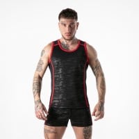 Pánské tílko Locker Gear LK1063 Full Military Access Tank Top červené