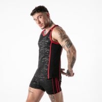 Pánské tílko Locker Gear LK1063 Full Military Access Tank Top červené