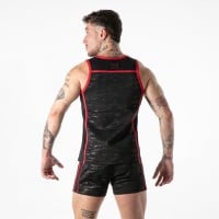 Pánské tílko Locker Gear LK1063 Full Military Access Tank Top červené
