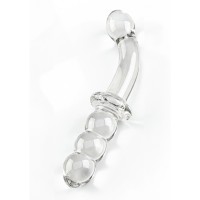 Skleněné dildo ToyJoy Glass Worxx Dual-Ended Anal & G-Spot