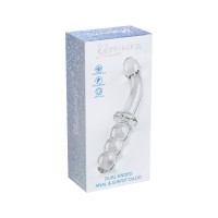 Skleněné dildo ToyJoy Glass Worxx Dual-Ended Anal & G-Spot