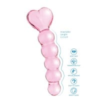 Sklenené dildo ToyJoy Glass Worxx Crystal Heart