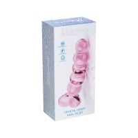 Sklenené dildo ToyJoy Glass Worxx Crystal Heart