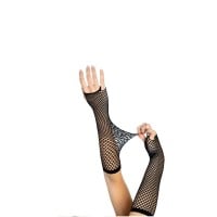 Rukavice Leg Avenue Triangle Net Fingerless Gloves čierne