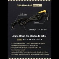 Napájací kábel DG-LAB Angled 2,5 mm jack male – 2x 2 mm male