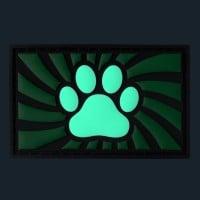 Nášivka Darklands Green Paw