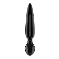 Skleněné dildo a kolík Satisfyer Triple Crystal 1 černé