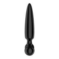 Skleněné dildo a kolík Satisfyer Triple Crystal 1 černé