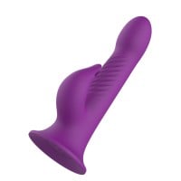Dvojitý rotačný vibrátor Playhouse Delight Rotating Flutter Rabbit