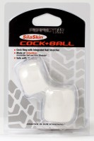 Erekčný krúžok a naťahovač semenníkov Perfect Fit Cock + Ball priehľadný
