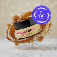 Masážní svíčka Crushious Temptation Pheromone Caramel 20 ml