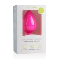 Análny šperk EasyToys Diamond Plug veľký ružový