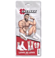 Ponožky SneakXX Love is Love bílé