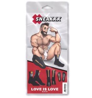 Ponožky SneakXX Love is Love černé