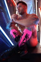 Ponožky Breedwell Gagged Cyber Socks neónovo ružové