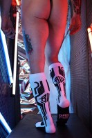 Ponožky Breedwell Gagged Cyber Socks biele