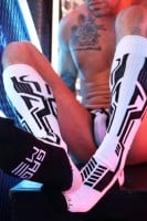 Ponožky Breedwell Gagged Cyber Socks biele