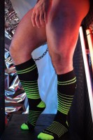 Ponožky Breedwell After Dark Socks neónovo zelené