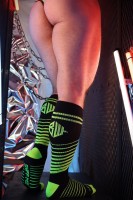 Ponožky Breedwell After Dark Socks neónovo zelené